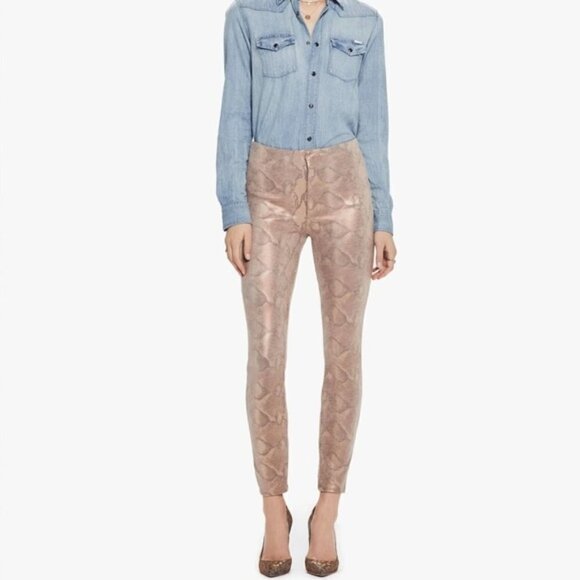 Mother Denim High Waisted Seamless Looker Ankle Pants in Slither size 30 - Picture 1 of 13